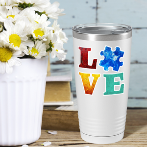 Autism Love Support on Autism 20oz Tumbler