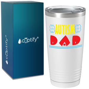 Autism Awareness Dad on Autism 20oz Tumbler