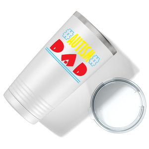 Autism Awareness Dad on Autism 20oz Tumbler