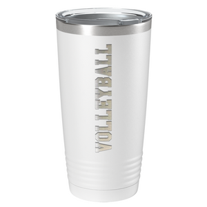 Volleyball Laser Engraved on Stainless Steel Volleyball Tumbler