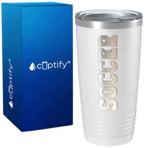 Soccer on 20oz Tumbler