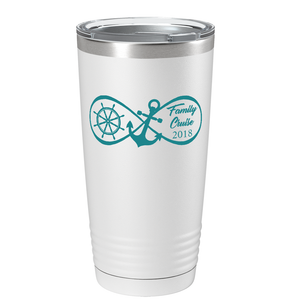 Infinity Love Family Cruise on White 20 oz Stainless Steel Tumbler