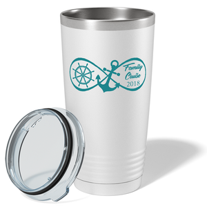 Infinity Love Family Cruise on White 20 oz Stainless Steel Tumbler