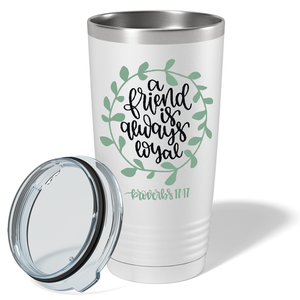 Proverbs 17-17 on Bible Verse 20oz Tumbler