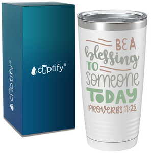 Proverbs 11-25 on Bible Verse 20oz Tumbler