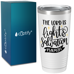 Psalm 27-1 on Bible Verse 20oz Tumbler