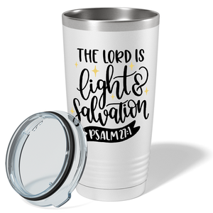 Psalm 27-1 on Bible Verse 20oz Tumbler