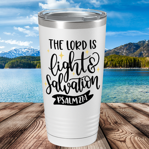 Psalm 27-1 on Bible Verse 20oz Tumbler