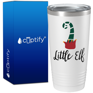 Little Elf on White Christmas 20oz Tumbler