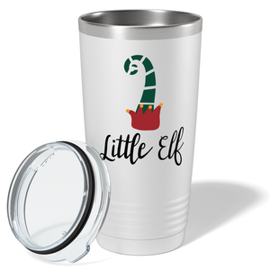 Little Elf on White Christmas 20oz Tumbler