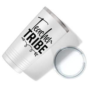 Teacher Tribe on White 20oz Tumbler