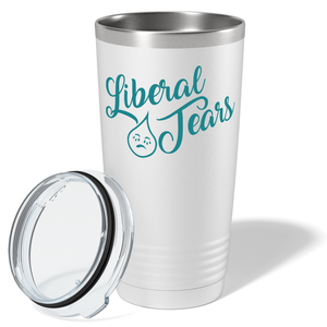 Liberal Tears Crying on White 20 oz Stainless Steel Tumbler