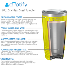 Yellow Gloss 20oz Tumbler