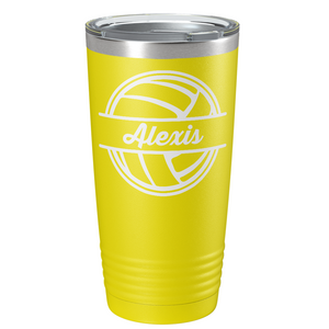 Personalized Volleyball on Stainless Steel Volleyball Tumbler