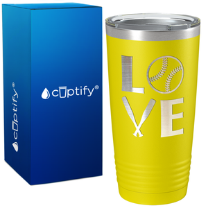 Softball Love on 20oz Tumbler
