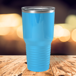 Custom Laser Engraved 30oz Aqua Blue Gloss Stainless Steel Tumbler