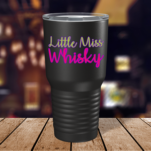 Little Miss Whiskey on Black 30 oz Stainless Steel Tumbler