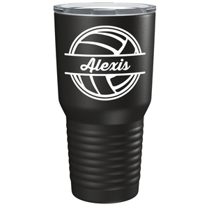 Personalized Volleyball on Stainless Steel Volleyball Tumbler