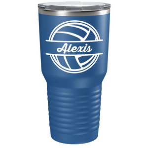 Personalized Volleyball on Stainless Steel Volleyball Tumbler
