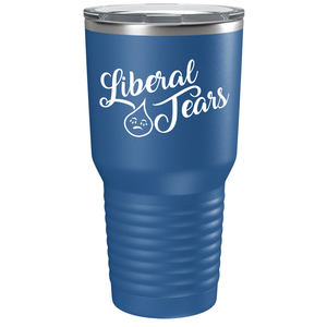 Liberal Tears Crying on Blue 30 oz Stainless Steel Tumbler