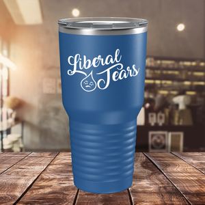 Liberal Tears Crying on Blue 30 oz Stainless Steel Tumbler