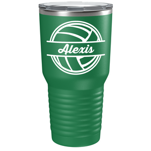 Personalized Volleyball on Stainless Steel Volleyball Tumbler