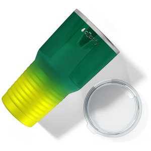 Green Yellow Ombre 30oz Stainless Steel Tumbler