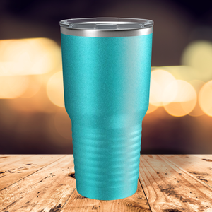 Custom Laser Engraved 30oz Seafoam Glitter Stainless Steel Tumbler