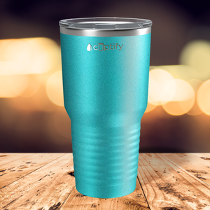 Seafoam Glitter 30oz Stainless Steel Tumbler