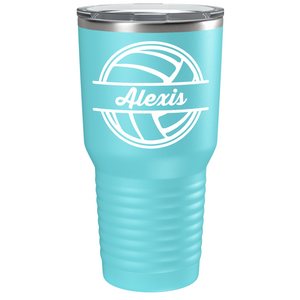 Personalized Volleyball on Stainless Steel Volleyball Tumbler