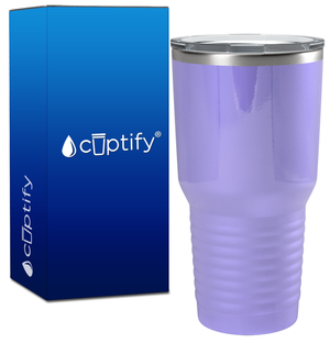 Custom Laser Engraved 30oz Lavender Gloss Stainless Steel Tumbler