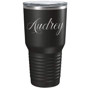 Cuptify Personalized on Black 30 oz Stainless Steel Ringneck Tumbler