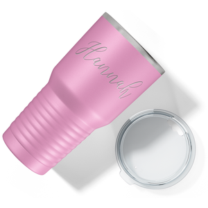Cuptify Personalized on Blush 30 oz Stainless Steel Ringneck Tumbler
