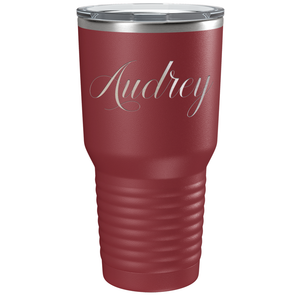 Cuptify Personalized on Maroon 30 oz Stainless Steel Ringneck Tumbler