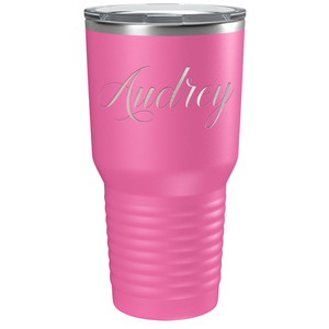 Cuptify Personalized on Pink 30 oz Stainless Steel Ringneck Tumbler