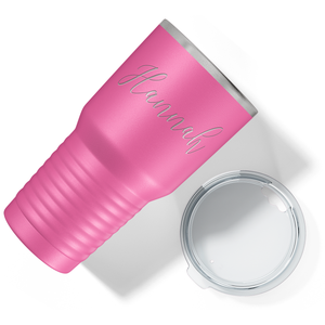Cuptify Personalized on Pink 30 oz Stainless Steel Ringneck Tumbler