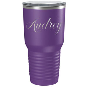 Cuptify Personalized on Purple 30 oz Stainless Steel Ringneck Tumbler