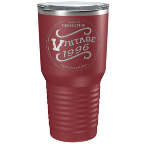 1996 Aged to Perfection Vintage 25th on Stainless Steel Tumbler