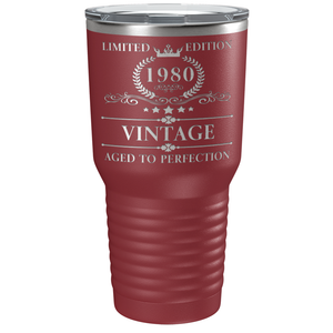 1980 Limited Edition Aged to Perfection 41st on Stainless Steel Tumbler