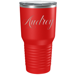 Cuptify Personalized on Red 30 oz Stainless Steel Ringneck Tumbler
