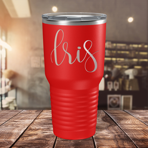 Cuptify Personalized on Red 30 oz Stainless Steel Ringneck Tumbler