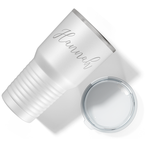 Cuptify Personalized on White 30 oz Stainless Steel Ringneck Tumbler