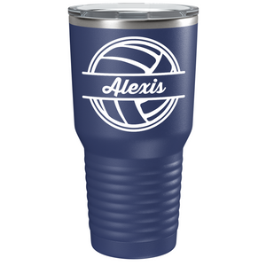 Personalized Volleyball on Stainless Steel Volleyball Tumbler