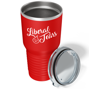 Liberal Tears Crying on Red 30 oz Stainless Steel Tumbler