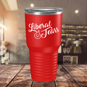 Liberal Tears Crying on Red 30 oz Stainless Steel Tumbler