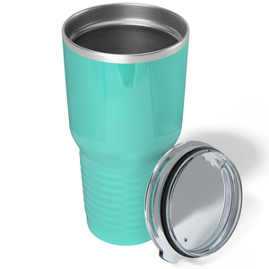 Custom Laser Engraved 30oz Seafoam Gloss Stainless Steel Tumbler