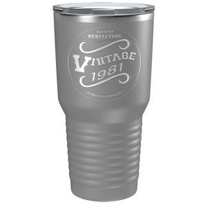 1981 Aged to Perfection Vintage 40th on Stainless Steel Tumbler