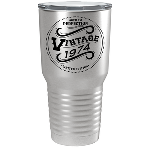 1974 Aged to Perfection Vintage 47th on Stainless Steel Tumbler