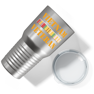 Vietnam Veteran on Stainless 30 oz Stainless Steel Tumbler