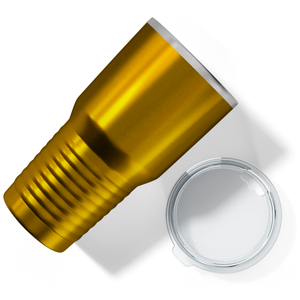 Custom Laser Engraved 30oz Gold Translucent Stainless Steel Tumbler